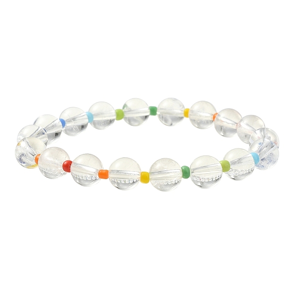 PandaHall Natural Quartz Crystal & Seed Beaded Stretch Bracelets, Mixed Color, Inner Diameter: 2-1/8 inch(5.3cm) Quartz Crystal Multicolor
PandaHall Natural Quartz Crystal & Seed Beaded Stretch Bracelets, Mixed Color, Inner Diameter: 2-1/8 inch(5.3cm) Quartz Crystal Multicolor