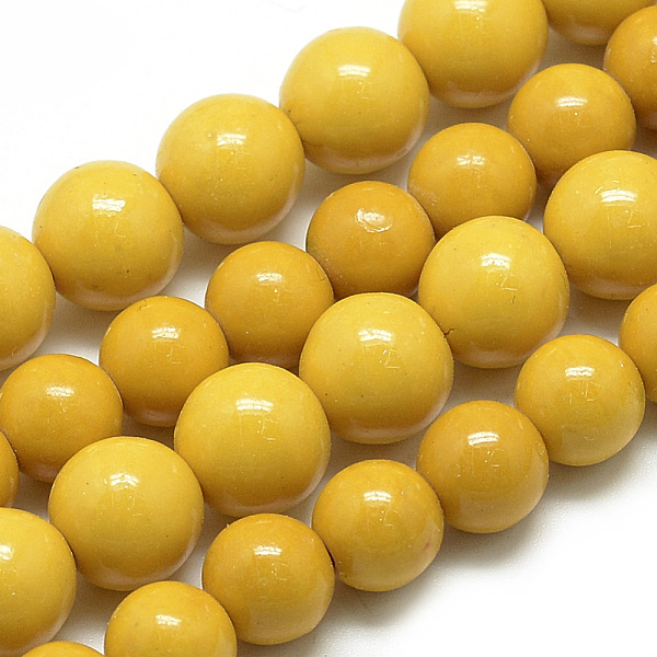 PandaHall Synthetic Ocean White Jade Beads Strands, Dyed, Round, Gold, 8~9mm, Hole: 1mm, about 48pcs/strand, 16.3 inch Ocean White Jade...
PandaHall Synthetic Ocean White Jade Beads Strands, Dyed, Round, Gold, 8~9mm, Hole: 1mm, about 48pcs/strand, 16.3 inch Ocean White Jade...