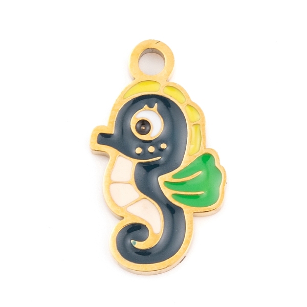PandaHall Ion Plating(IP) 304 Stainless Steel Pendants, with Enamel, Real 18K Gold Plated, Sea Animals Charm, Sea Horse, 16.5x9.5x1.5mm...
PandaHall Ion Plating(IP) 304 Stainless Steel Pendants, with Enamel, Real 18K Gold Plated, Sea Animals Charm, Sea Horse, 16.5x9.5x1.5mm...