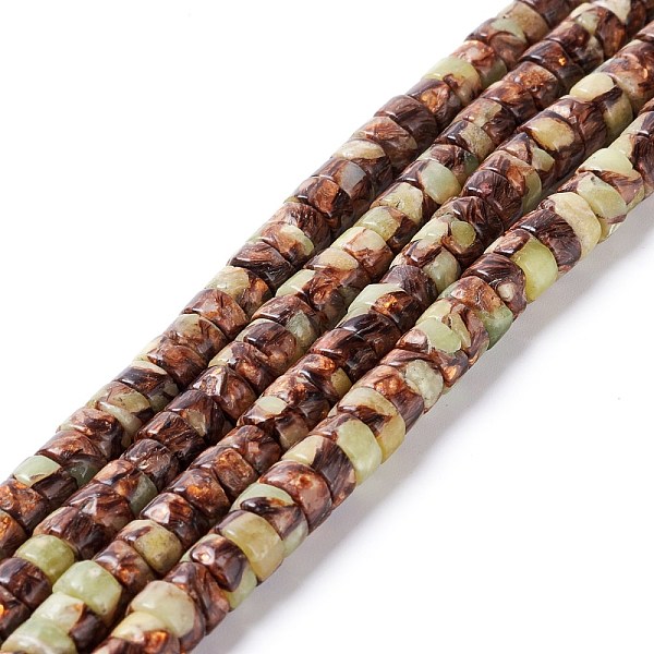 PandaHall Assembled Synthetic Bronzite and Vesuvianite Beads Stands, Heishi Beads, Flat Round/Disc, 6x3mm, Hole: 0.8mm, about 117pcs/strand...
PandaHall Assembled Synthetic Bronzite and Vesuvianite Beads Stands, Heishi Beads, Flat Round/Disc, 6x3mm, Hole: 0.8mm, about 117pcs/strand...