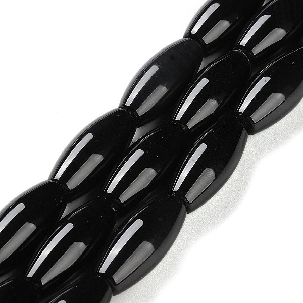 PandaHall Natural Black Onyx Agate(Dyed & Heated) Beads Strands, Dyed & Heated, Rice, 23.5~25.5x11mm, Hole: 2mm, about 16pcs/strand, 15.47''...
PandaHall Natural Black Onyx Agate(Dyed & Heated) Beads Strands, Dyed & Heated, Rice, 23.5~25.5x11mm, Hole: 2mm, about 16pcs/strand, 15.47''...