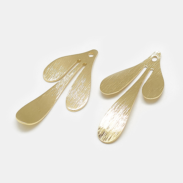 PandaHall Brass Pendants, Leaf, Real 18K Gold Plated, 35.5x17x1mm, Hole: 1mm Brass Leaf
PandaHall Brass Pendants, Leaf, Real 18K Gold Plated, 35.5x17x1mm, Hole: 1mm Brass Leaf