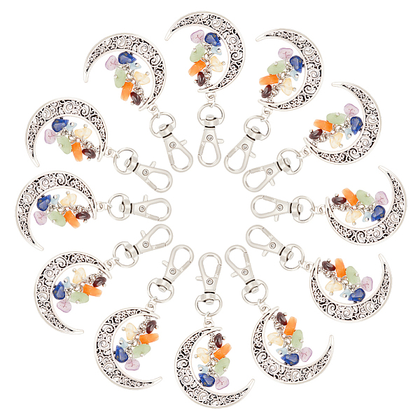 PandaHall ARRICRAFT 20Pcs Chakra Theme Natural Gemstone Pendant Decorations, with Alloy Swivel Lobster Claw Clasps, Tibetan Style Moon..., Multicolor
PandaHall ARRICRAFT 20Pcs Chakra Theme Natural Gemstone Pendant Decorations, with Alloy Swivel Lobster Claw Clasps, Tibetan Style Moon..., Multicolor