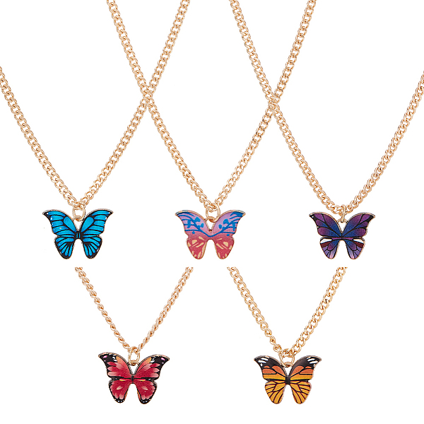 PandaHall ANATTASOUL 5Pcs 5 Colors Butterfly Alloy Enamel Pendant Necklaces for Women, Mixed Color, 24.80 inch(63cm), 1pc/color Alloy..., Multicolor
PandaHall ANATTASOUL 5Pcs 5 Colors Butterfly Alloy Enamel Pendant Necklaces for Women, Mixed Color, 24.80 inch(63cm), 1pc/color Alloy..., Multicolor