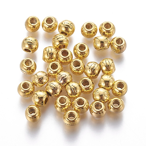PandaHall Tibetan Style Alloy Beads, Antique Golden Color, Cadmium Free & Nickel Free & Lead Free, Round, Size: about 7mm in diameter, hole...
PandaHall Tibetan Style Alloy Beads, Antique Golden Color, Cadmium Free & Nickel Free & Lead Free, Round, Size: about 7mm in diameter, hole...