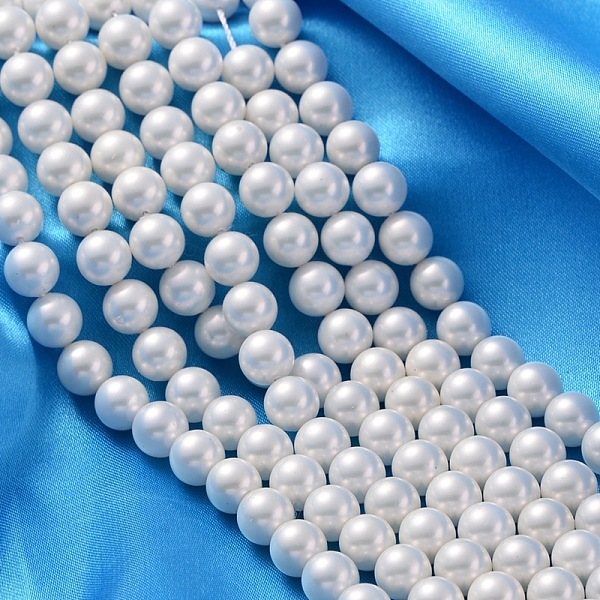 PandaHall Shell Pearl Beads Strands, Grade A, Polished, Round, White, 8mm, Hole: 0.8mm, about 47~50pcs/strand, 16 inch Shell Pearl Round...
PandaHall Shell Pearl Beads Strands, Grade A, Polished, Round, White, 8mm, Hole: 0.8mm, about 47~50pcs/strand, 16 inch Shell Pearl Round...