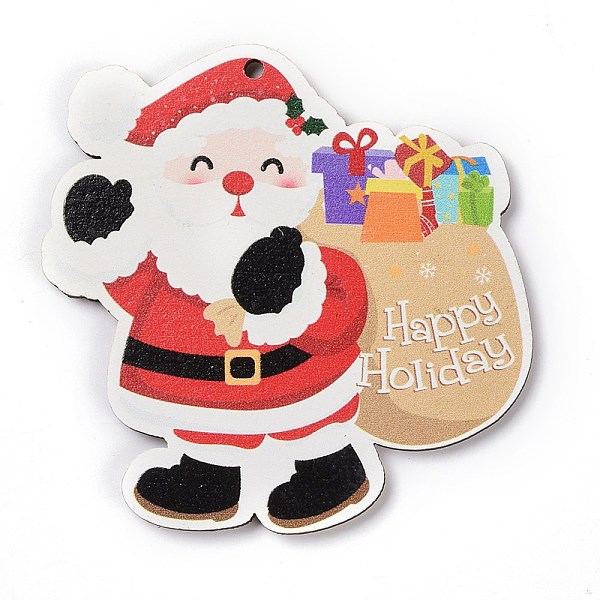 PandaHall Christmas Wood Big Pendants, Santa Claus with Word Happy Holiday, Red, 88x87x3.5mm, Hole: 3mm Wood Human Red
PandaHall Christmas Wood Big Pendants, Santa Claus with Word Happy Holiday, Red, 88x87x3.5mm, Hole: 3mm Wood Human Red