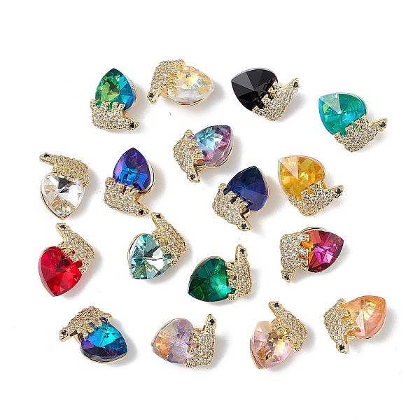 PandaHall Real 18K Gold Plated Rack Plating Brass Micro Pave Clear Cubic Zirconia Pendants, with Glass, Long-Lasting Plated, Cadmium Free &..., Multicolor
PandaHall Real 18K Gold Plated Rack Plating Brass Micro Pave Clear Cubic Zirconia Pendants, with Glass, Long-Lasting Plated, Cadmium Free &..., Multicolor