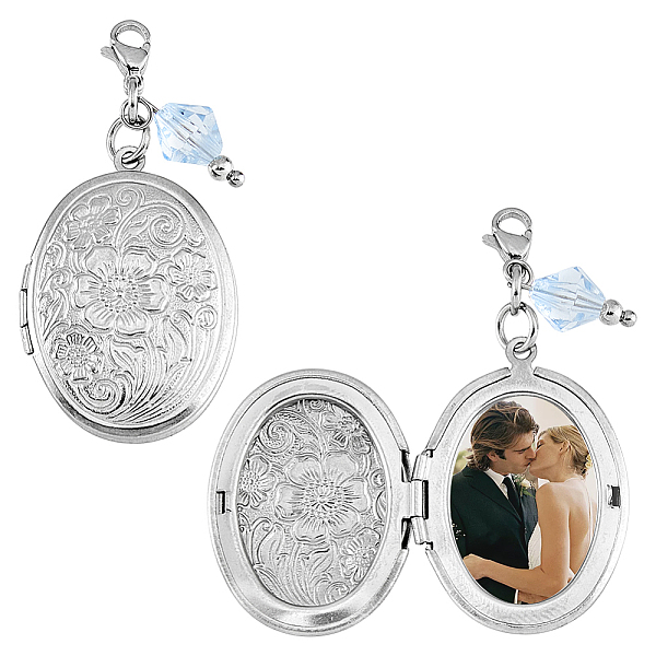 PandaHall Oval with Flower 316 Stainless Steel Locket Pendant Decorations, with Acrylic Bead, for Wedding Bouquet Pendant, Stainless Steel...
PandaHall Oval with Flower 316 Stainless Steel Locket Pendant Decorations, with Acrylic Bead, for Wedding Bouquet Pendant, Stainless Steel...