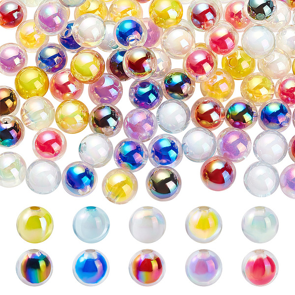 PandaHall AHADERMAKER 100Pcs 10 Colors Transparent Acrylic Beads, UV Plating & Rainbow, Bead in Bead, Half Drilled Beads, Round, Mixed Color..., Multicolor
PandaHall AHADERMAKER 100Pcs 10 Colors Transparent Acrylic Beads, UV Plating & Rainbow, Bead in Bead, Half Drilled Beads, Round, Mixed Color..., Multicolor