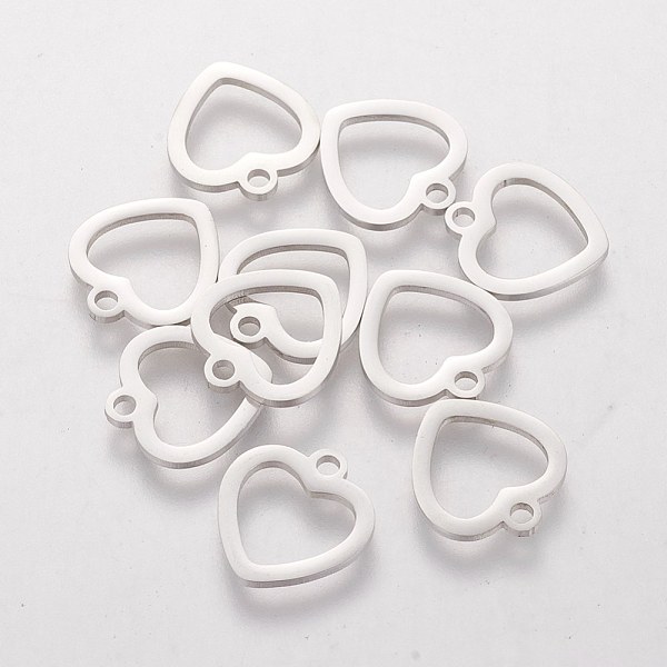 PandaHall 304 Stainless Steel Charms, Stamping Blank Tag, Heart, Stainless Steel Color, 12.6x11.8x1mm, Hole: 1.5mm 304 Stainless Steel Heart
PandaHall 304 Stainless Steel Charms, Stamping Blank Tag, Heart, Stainless Steel Color, 12.6x11.8x1mm, Hole: 1.5mm 304 Stainless Steel Heart