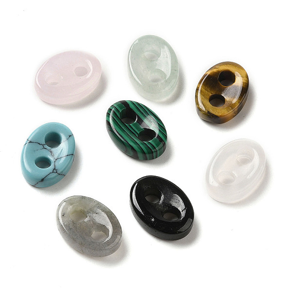 PandaHall Mixed Gemstone Connector Charms, Oval Links, 14x10x4mm, Hole: 3mm Mixed Stone Oval
PandaHall Mixed Gemstone Connector Charms, Oval Links, 14x10x4mm, Hole: 3mm Mixed Stone Oval