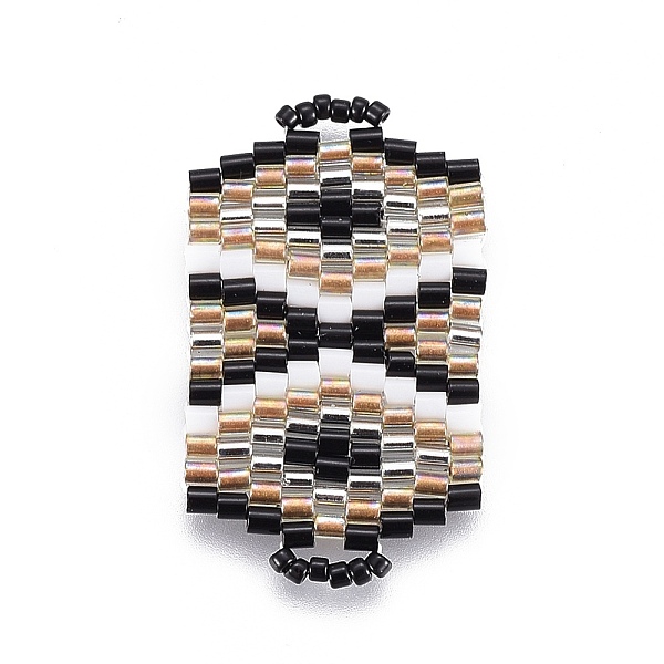 PandaHall MIYUKI & TOHO Handmade Japanese Seed Beads Links, Loom Pattern, Rectangle, Colorful, 31~32x18~18.5x1.6~1.7mm, Hole: 1.5~2x3~3.5mm...
PandaHall MIYUKI & TOHO Handmade Japanese Seed Beads Links, Loom Pattern, Rectangle, Colorful, 31~32x18~18.5x1.6~1.7mm, Hole: 1.5~2x3~3.5mm...