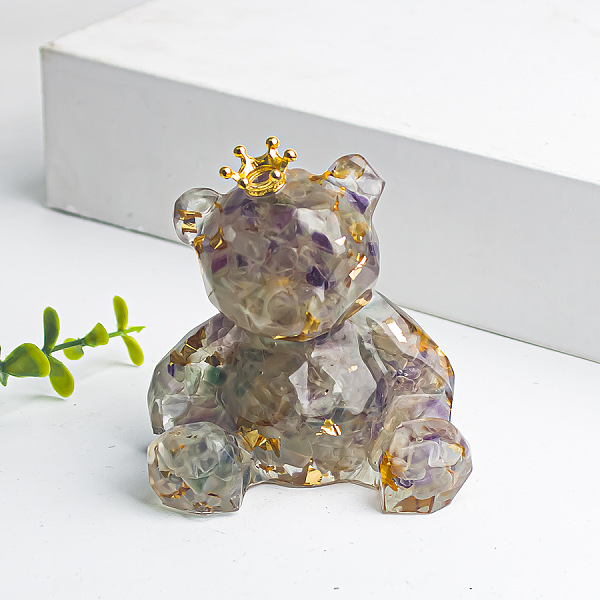 PandaHall Natural Fluorite Crown Bear Display Decorations, Resin Figurine Home Decoration, for Home Feng Shui Ornament, 62x65x53mm Fluorite...
PandaHall Natural Fluorite Crown Bear Display Decorations, Resin Figurine Home Decoration, for Home Feng Shui Ornament, 62x65x53mm Fluorite...