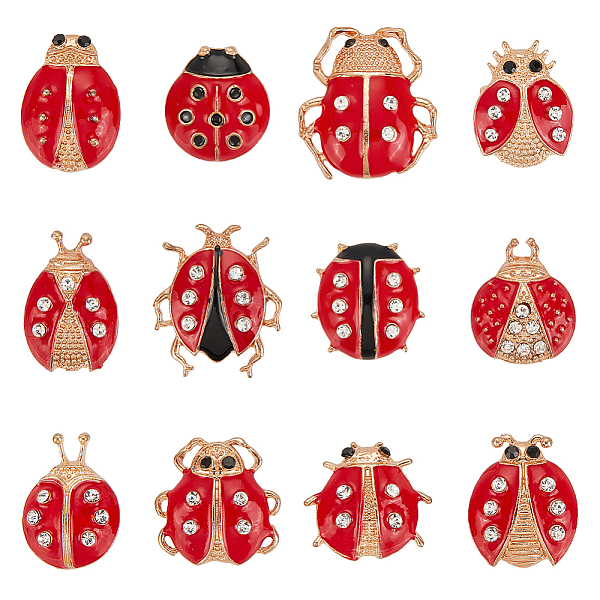 PandaHall OLYCRAFT 12Pcs Ladybird Brooch Pin Golden Red Alloy Insect Brooches with Rhinestone Enamel Crystal Animal Brooches Pins Badges...
PandaHall OLYCRAFT 12Pcs Ladybird Brooch Pin Golden Red Alloy Insect Brooches with Rhinestone Enamel Crystal Animal Brooches Pins Badges...