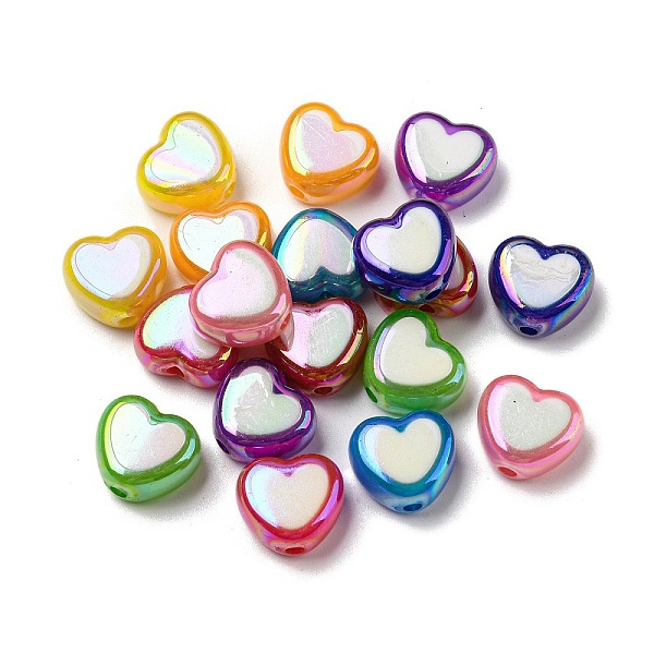 PandaHall UV Plating Acrylic Beads, Iridescent, Bead in Bead, Heart, Colorful, 12x14x8mm, Hole: 2mm, about 416Pcs/500G Acrylic Heart
PandaHall UV Plating Acrylic Beads, Iridescent, Bead in Bead, Heart, Colorful, 12x14x8mm, Hole: 2mm, about 416Pcs/500G Acrylic Heart