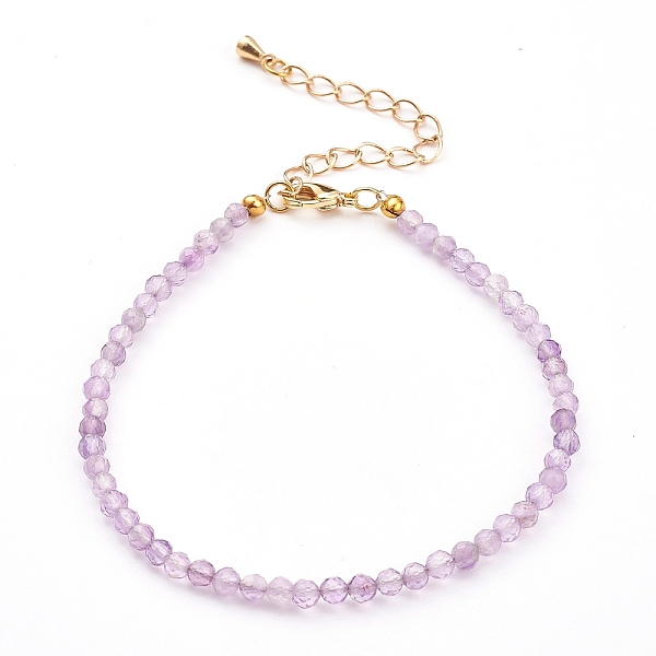 PandaHall Faceted Natural Amethyst Beaded Bracelets for Women, Golden, 7-1/4 inch(18.5cm) Amethyst
PandaHall Faceted Natural Amethyst Beaded Bracelets for Women, Golden, 7-1/4 inch(18.5cm) Amethyst