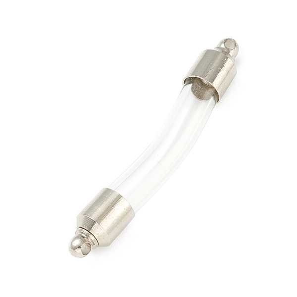 PandaHall Transparent Glass Vial Pendant Normal Link Connectors, Curved Tube Openable Wish Bottle with Brass & Stainless Steel Findings for..., Clear
PandaHall Transparent Glass Vial Pendant Normal Link Connectors, Curved Tube Openable Wish Bottle with Brass & Stainless Steel Findings for..., Clear