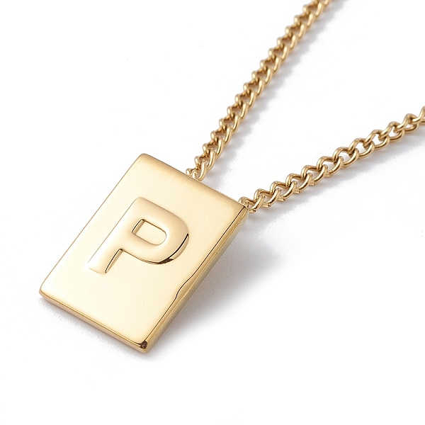 PandaHall Titanium Steel Initial Letter Rectangle Pendant Necklace for Men Women, Golden, Letter.P, 18.11~18.5 inch(46~47cm) Titanium Steel...
PandaHall Titanium Steel Initial Letter Rectangle Pendant Necklace for Men Women, Golden, Letter.P, 18.11~18.5 inch(46~47cm) Titanium Steel...
