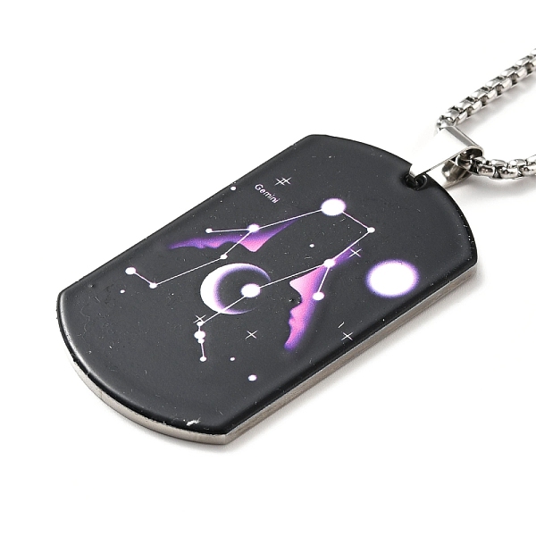 PandaHall 201 Stainless Steel Rectangle with Constellations Pendant Necklace for Women, Gemini, 23.74 inch(60.3cm) 201 Stainless Steel...
PandaHall 201 Stainless Steel Rectangle with Constellations Pendant Necklace for Women, Gemini, 23.74 inch(60.3cm) 201 Stainless Steel...