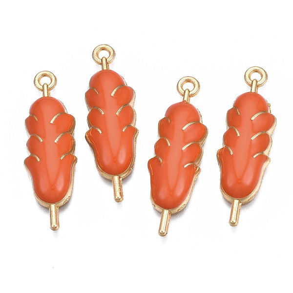 PandaHall Rack Plating Alloy Enamel Pendants, Cadmium Free & Nickel Free & Lead Free, Sausage, Tomato, 32.4x9.9x4mm, Hole: 1.4mm..., Red
PandaHall Rack Plating Alloy Enamel Pendants, Cadmium Free & Nickel Free & Lead Free, Sausage, Tomato, 32.4x9.9x4mm, Hole: 1.4mm..., Red