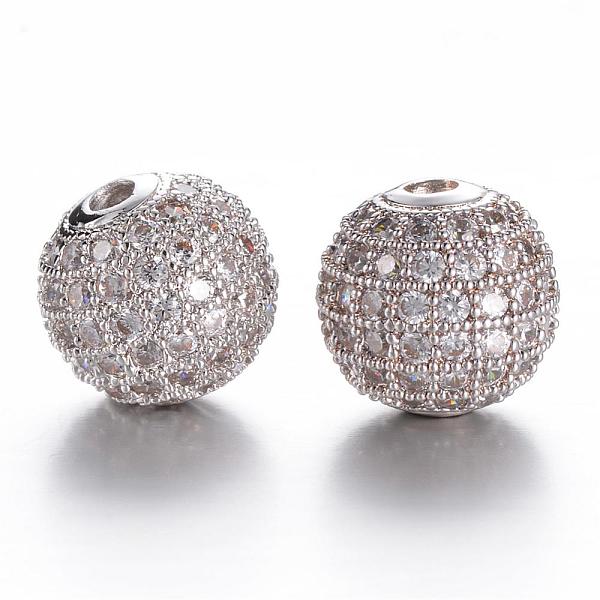 PandaHall CZ Brass Micro Pave Grade AAA Clear Color Cubic Zirconia Round Beads, Cadmium Free & Nickel Free & Lead Free, Platinum, 10mm, Hole...
PandaHall CZ Brass Micro Pave Grade AAA Clear Color Cubic Zirconia Round Beads, Cadmium Free & Nickel Free & Lead Free, Platinum, 10mm, Hole...