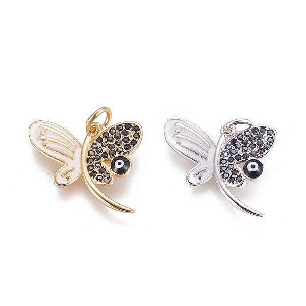 PandaHall Brass Enamel Charms, with Micro Pave Cubic Zirconia, Butterfly with Evil Eye, Mixed Color, 15x18.5x2~3.5mm, Hole: 3mm Brass+Cubic...
PandaHall Brass Enamel Charms, with Micro Pave Cubic Zirconia, Butterfly with Evil Eye, Mixed Color, 15x18.5x2~3.5mm, Hole: 3mm Brass+Cubic...