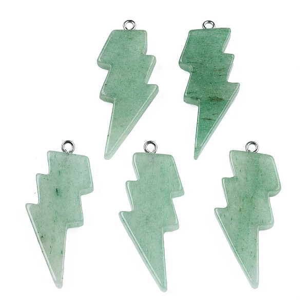 PandaHall Natural Green Aventurine Pendants, Lightning Bolt Charm, with Stainless Steel Color Tone 304 Stainless Steel Loops...
PandaHall Natural Green Aventurine Pendants, Lightning Bolt Charm, with Stainless Steel Color Tone 304 Stainless Steel Loops...