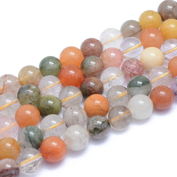 PandaHall Natural Rutilated Quartz Beads Strands, Round, 10~10.5mm, Hole: 0.8mm, about 40pcs/strand, 15.35 inch(39cm) Rutilated Quartz Round
PandaHall Natural Rutilated Quartz Beads Strands, Round, 10~10.5mm, Hole: 0.8mm, about 40pcs/strand, 15.35 inch(39cm) Rutilated Quartz Round