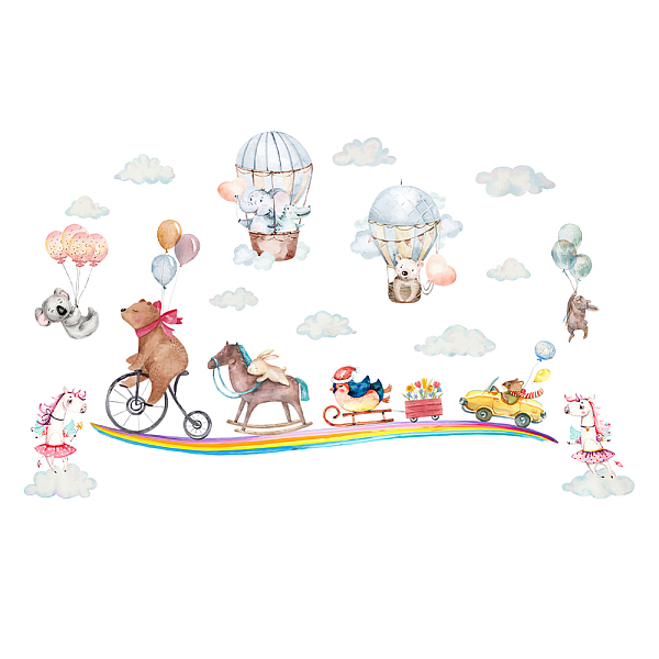 PandaHall SUPERDANT Funny Animals Party Wall Decal Unicorn Mouse Bear Vinyl Wall Stickers Hot Air Balloon Clouds Rainbow Removable Wall Art...
PandaHall SUPERDANT Funny Animals Party Wall Decal Unicorn Mouse Bear Vinyl Wall Stickers Hot Air Balloon Clouds Rainbow Removable Wall Art...