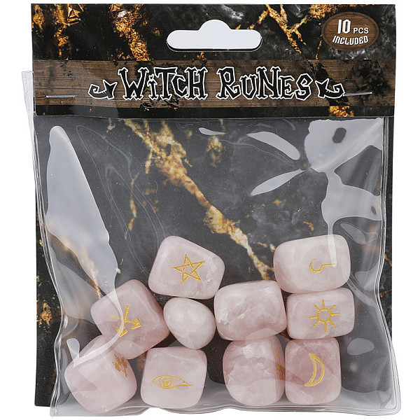 PandaHall Natural Rose Quartz Rune Stones, Tumbled Stone, Healing Stones for Chakras Balancing, Crystal Therapy, Meditation, Reiki...
PandaHall Natural Rose Quartz Rune Stones, Tumbled Stone, Healing Stones for Chakras Balancing, Crystal Therapy, Meditation, Reiki...