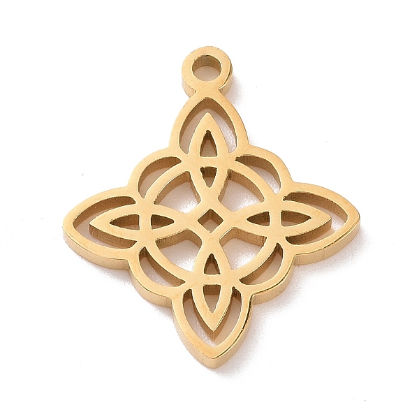 PandaHall 304 Stainless Steel Hollow Pendants, Knot, Golden, 19x16x1mm, Hole: 1.5mm 304 Stainless Steel Others
PandaHall 304 Stainless Steel Hollow Pendants, Knot, Golden, 19x16x1mm, Hole: 1.5mm 304 Stainless Steel Others