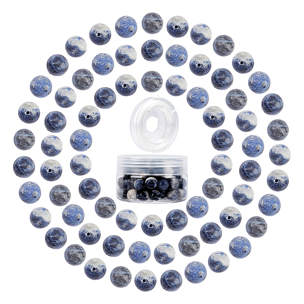 PandaHall DIY Stretch Bracelets Making Kits, include Natural Sodalite Round Beads, Elastic Crystal Thread, Beads: 10~10.5mm, Hole: 1~1.2mm...
PandaHall DIY Stretch Bracelets Making Kits, include Natural Sodalite Round Beads, Elastic Crystal Thread, Beads: 10~10.5mm, Hole: 1~1.2mm...