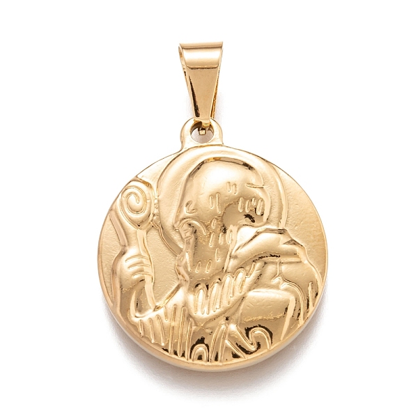 PandaHall 304 Stainless Steel Pendants, Flat Round with Saint Paul the Apostle, Golden, 29x25.5x4mm, Hole: 4.5x8mm 304 Stainless Steel Flat...
PandaHall 304 Stainless Steel Pendants, Flat Round with Saint Paul the Apostle, Golden, 29x25.5x4mm, Hole: 4.5x8mm 304 Stainless Steel Flat...