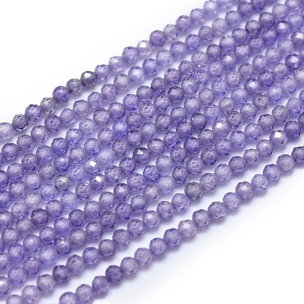 PandaHall Cubic Zirconia Beads Strands, Faceted, Round, Medium Slate Blue, 2mm, Hole: 0.5mm, about 169pcs/strand, 15.7 inch(40cm) Cubic..., Purple
PandaHall Cubic Zirconia Beads Strands, Faceted, Round, Medium Slate Blue, 2mm, Hole: 0.5mm, about 169pcs/strand, 15.7 inch(40cm) Cubic..., Purple