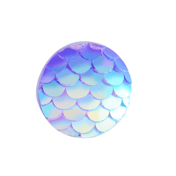 PandaHall Resin Cabochons, Flat Round with Mermaid Fish Scale, Lilac, 12x3mm Resin Flat Round Purple
PandaHall Resin Cabochons, Flat Round with Mermaid Fish Scale, Lilac, 12x3mm Resin Flat Round Purple