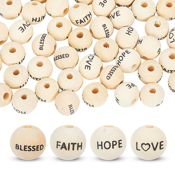 PandaHall GLOBLELAND 120Pcs 4 Styles Words Wooden Beads 15mm Greeting Words Wooden Beads Letter Large Hole Round Beads Spacer Loose Beads...
PandaHall GLOBLELAND 120Pcs 4 Styles Words Wooden Beads 15mm Greeting Words Wooden Beads Letter Large Hole Round Beads Spacer Loose Beads...