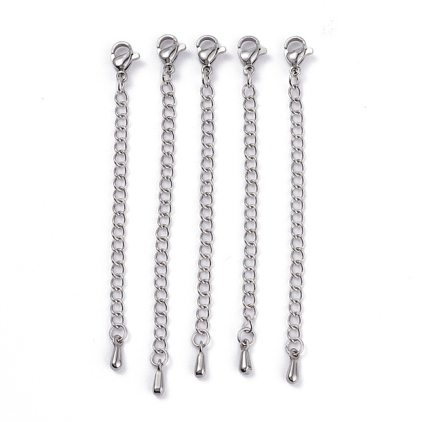 PandaHall 304 Stainless Steel Chain Extender, with Lobster Claw Clasps and Bead Tips, Stainless Steel Color, 68.5mm, Link: 4x2.8x0.5mm...
PandaHall 304 Stainless Steel Chain Extender, with Lobster Claw Clasps and Bead Tips, Stainless Steel Color, 68.5mm, Link: 4x2.8x0.5mm...