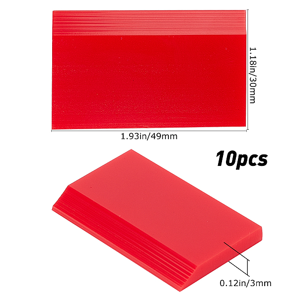 PandaHall TPU Scraper, Synthetic Rubber Squeegee Car Film Tools, for Car Scraper Decal Applicator Tool, Red, 3x4.9x0.5cm Synthetic Rubber...
PandaHall TPU Scraper, Synthetic Rubber Squeegee Car Film Tools, for Car Scraper Decal Applicator Tool, Red, 3x4.9x0.5cm Synthetic Rubber...