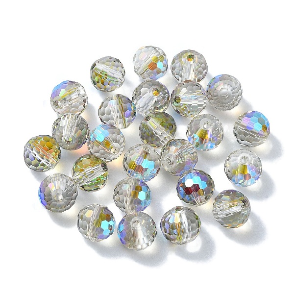 PandaHall AB Color Plated Glass Beads, Faceted Round, Alice Blue, 8x7mm, Hole: 1.5mm Glass Round
PandaHall AB Color Plated Glass Beads, Faceted Round, Alice Blue, 8x7mm, Hole: 1.5mm Glass Round