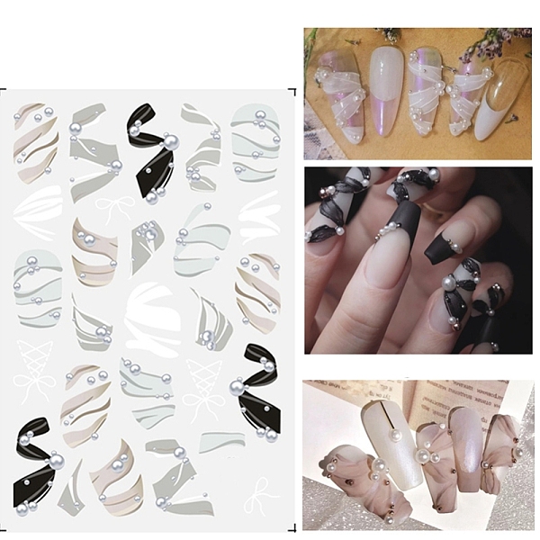 PandaHall Nail Art Stickers, For Nail Tips Decorations, Ballet Shoe Ribbon Pattern, Colorful, 125x70mm Paper Others
PandaHall Nail Art Stickers, For Nail Tips Decorations, Ballet Shoe Ribbon Pattern, Colorful, 125x70mm Paper Others
