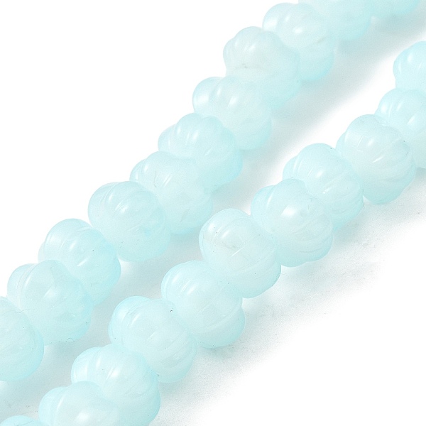 PandaHall Opaque Normal Glass Beads, Pumpkin, Pale Turquoise, 9x11x12mm, Hole: 1.2mm, about 74pcs/strand, 23.23 inch(59cm) Glass Pumpkin
PandaHall Opaque Normal Glass Beads, Pumpkin, Pale Turquoise, 9x11x12mm, Hole: 1.2mm, about 74pcs/strand, 23.23 inch(59cm) Glass Pumpkin