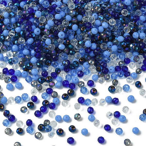 PandaHall Glass Beads, Mixed Style, Faceted Rondelle, Blue, 4x3.5mm, Hole: 1mm, about 500pcs/bag Glass Rondelle Blue
PandaHall Glass Beads, Mixed Style, Faceted Rondelle, Blue, 4x3.5mm, Hole: 1mm, about 500pcs/bag Glass Rondelle Blue
