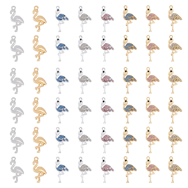 PandaHall SUPERFINDINGS 48Pcs 8 Style Alloy Rhinestone Pendants Platinum and Golden Flamingo Charms Crane Charms for DIY Craft Bracelet...
PandaHall SUPERFINDINGS 48Pcs 8 Style Alloy Rhinestone Pendants Platinum and Golden Flamingo Charms Crane Charms for DIY Craft Bracelet...