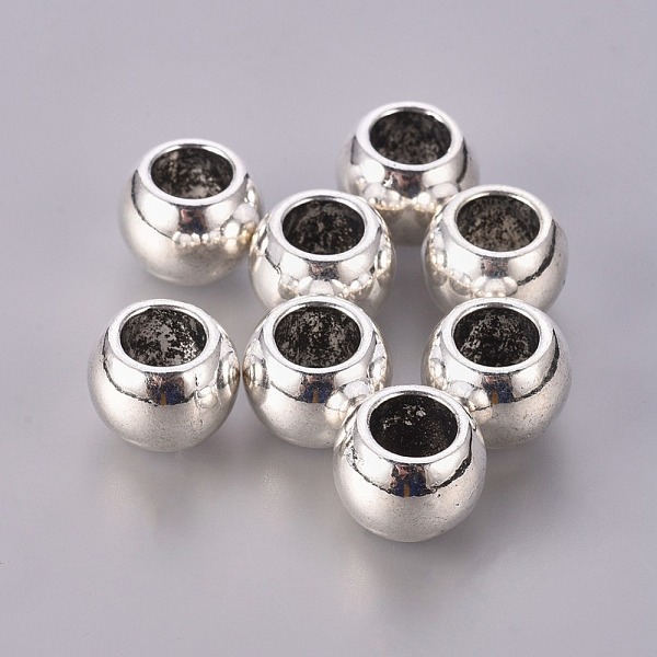 PandaHall Large Hole Beads, Alloy European Beads, Lead Free and Cadmium Free, Round, Antique Silver, about 8.5mm long, 11.5mm wide, hole...
PandaHall Large Hole Beads, Alloy European Beads, Lead Free and Cadmium Free, Round, Antique Silver, about 8.5mm long, 11.5mm wide, hole...
