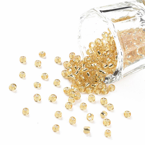 PandaHall (Repacking Service Available) 8/0 Glass Seed Beads, Silver Lined Round Hole, Round, Pale Gooldenrod, 3mm, Hole: 1mm, about...
PandaHall (Repacking Service Available) 8/0 Glass Seed Beads, Silver Lined Round Hole, Round, Pale Gooldenrod, 3mm, Hole: 1mm, about...
