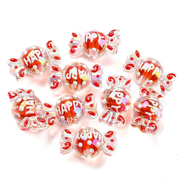 PandaHall Transparent Acrylic Beads, with Enamel, Bead in Bead, Candy, Red, 15.3x29x15.7mm, Hole: 3.6mm Acrylic Candy Red
PandaHall Transparent Acrylic Beads, with Enamel, Bead in Bead, Candy, Red, 15.3x29x15.7mm, Hole: 3.6mm Acrylic Candy Red
