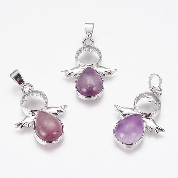 PandaHall Natural Amethyst Pendants, Angel, with Brass Finding, Platinum, 34x25.5x4.5~6.5mm, Hole: 4~5x7mm Amethyst Angel & Fairy
PandaHall Natural Amethyst Pendants, Angel, with Brass Finding, Platinum, 34x25.5x4.5~6.5mm, Hole: 4~5x7mm Amethyst Angel & Fairy