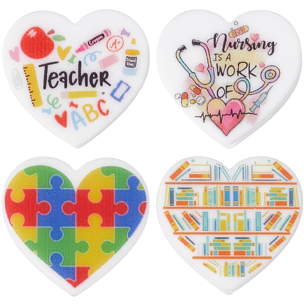 PandaHall SUNNYCLUE 8Pcs 4 Style Heart Silicone Focal Beads, Chewing Beads For Teethers, DIY Nursing Necklaces Making, Mixed Color..., Multicolor
PandaHall SUNNYCLUE 8Pcs 4 Style Heart Silicone Focal Beads, Chewing Beads For Teethers, DIY Nursing Necklaces Making, Mixed Color..., Multicolor