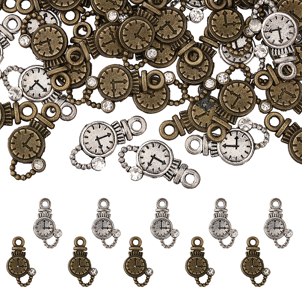 PandaHall Globleland 100Pcs 2 Colors Alloy Rhinestone Pendants, Clock Charms, Mixed Color, 16x9x1.5mm, Hole: 1.6mm, 50pcs/color...
PandaHall Globleland 100Pcs 2 Colors Alloy Rhinestone Pendants, Clock Charms, Mixed Color, 16x9x1.5mm, Hole: 1.6mm, 50pcs/color...